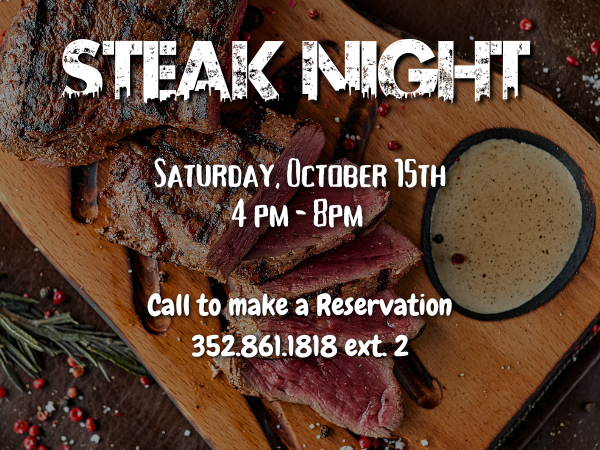 Steak Night at Oak Room Bar & Grill 10/15/2022
